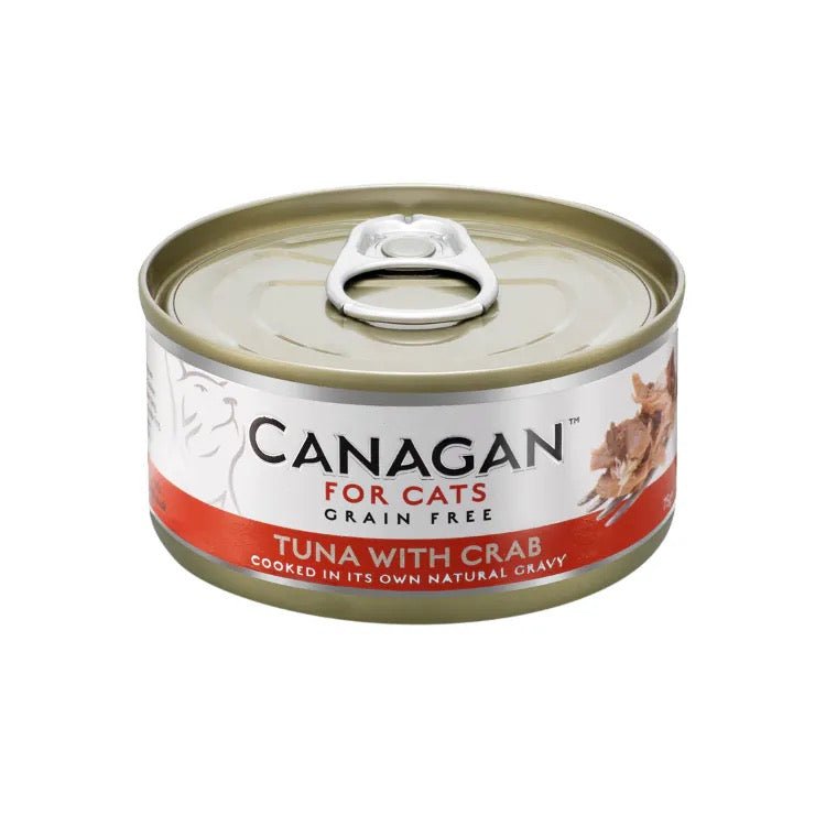 Canagan 原之選 天然無穀物 吞拿魚伴蟹肉貓罐頭 75G - 肥肥寵物用品FatFatPetShop
