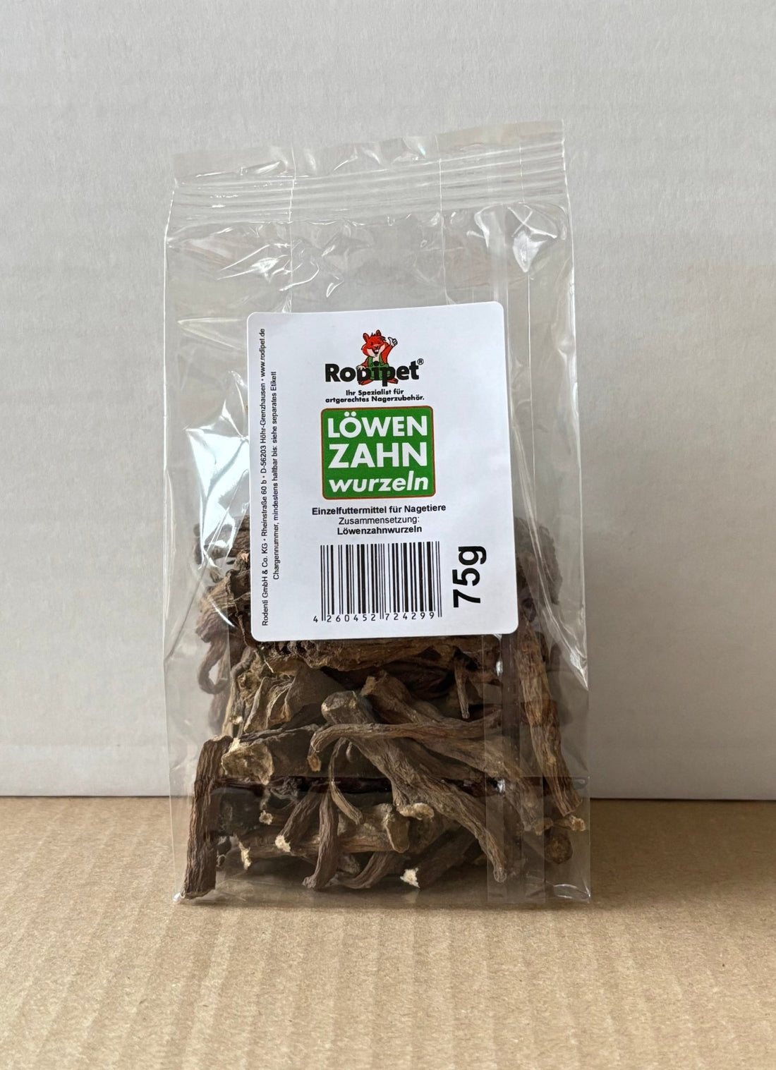 Rodipet®純天然有機磨牙蒲公英樹根 75G - 肥肥寵物用品FatFatPetShop