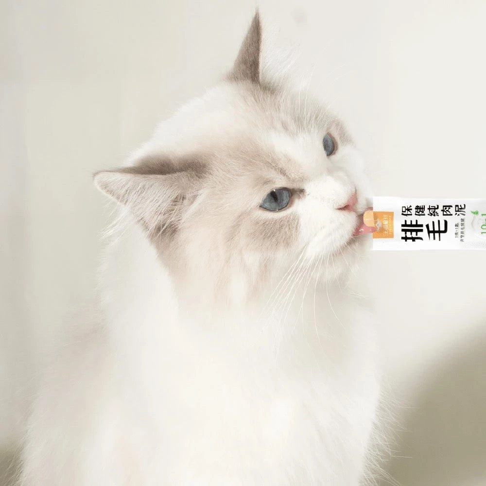 汪喵星球 排毛保健純肉泥雞肉口味 (犬貓用) 體驗裝 兩條