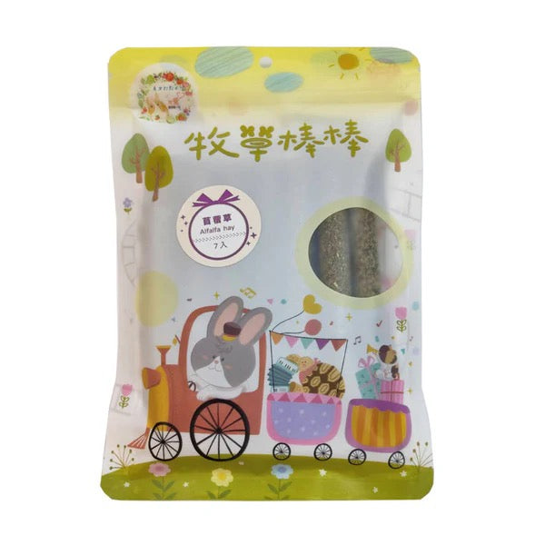 兔女郎點心吧 苜蓿草牧草磨牙棒棒 7入