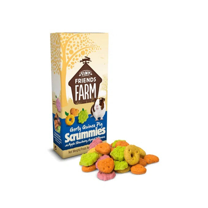 Supreme 小寵物莊園 蘋果&amp;草莓 杏子&amp;香蕉餅乾 Gerty Guinea Pig Scrummies 120g