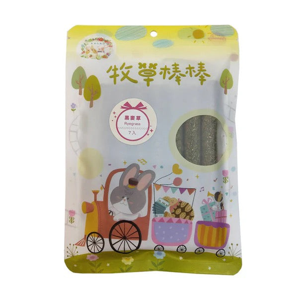 兔女郎點心吧 黑麥草牧草磨牙棒棒 7入