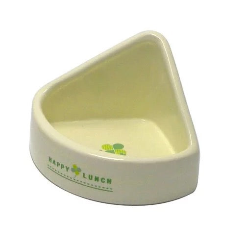 Sanko 三角陶瓷食物碗(三葉草圖案)