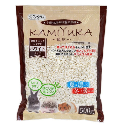 3包以上$59! Kamiyuka 日本無塵清爽吸水紙床墊材 - 雪白色500g - 肥肥寵物用品FatFatPetShop