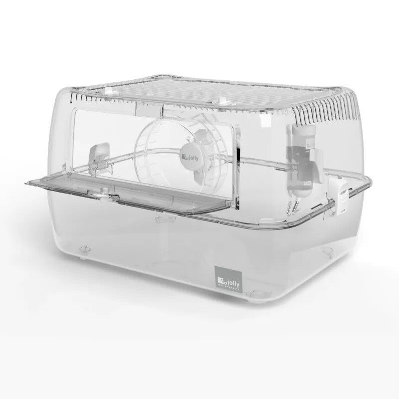 Jolly 晴空透明倉鼠籠 - 套裝版 50cm (包括跑輪及飲水器)