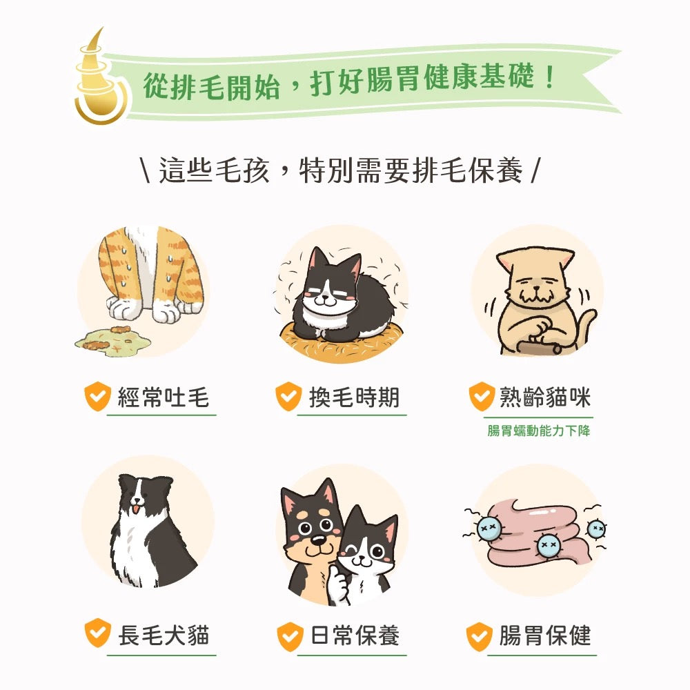 汪喵星球 排毛保健純肉泥雞肉口味 (犬貓用) 體驗裝 兩條