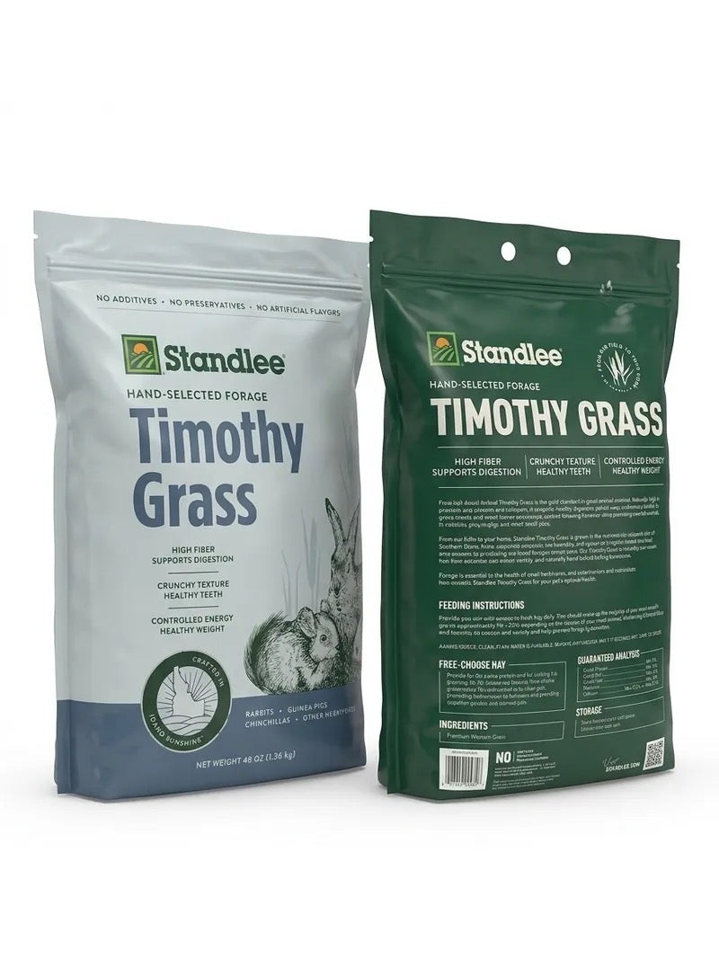新包裝~Standlee 全人手挑選 美國提摩西草 Timothy hay 48oz(刁嘴小動物首選)