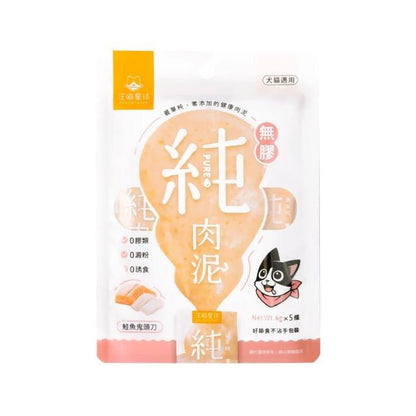 汪喵星球 無膠純肉泥 鮭魚(三文魚)鬼頭刀 - 6g*5條(倉鼠也適用) - 肥肥寵物用品FatFatPetShop