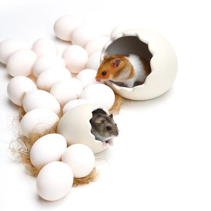 Marukan 倉鼠可愛蛋型瓷屋 - 中