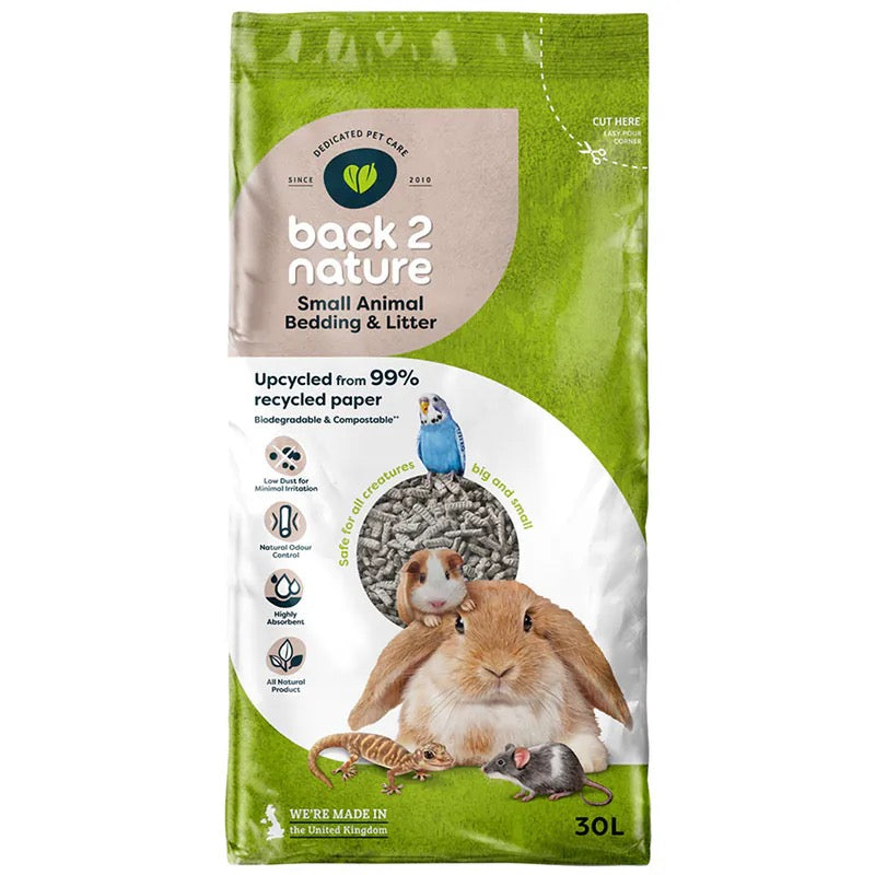 Back-2-nature 小動物專用環保再造紙粒 墊材/墊料 無塵紙粒 10L