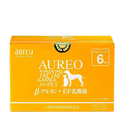 AUREO EF For Pet 黃金黑酵母 盒裝 6mlx30包 貓狗鼠兔適用(增強抵抗力／腸胃保健／促進代謝／毛髮柔順) - 肥肥寵物用品FatFatPetShop