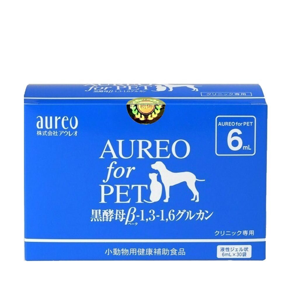 AUREO For Pet - 黑酵母 盒裝 6ml x30包 - 貓狗鼠兔適用(增強抵抗力/腸胃保健/促進代謝/毛髮柔順) - 肥肥寵物用品FatFatPetShop