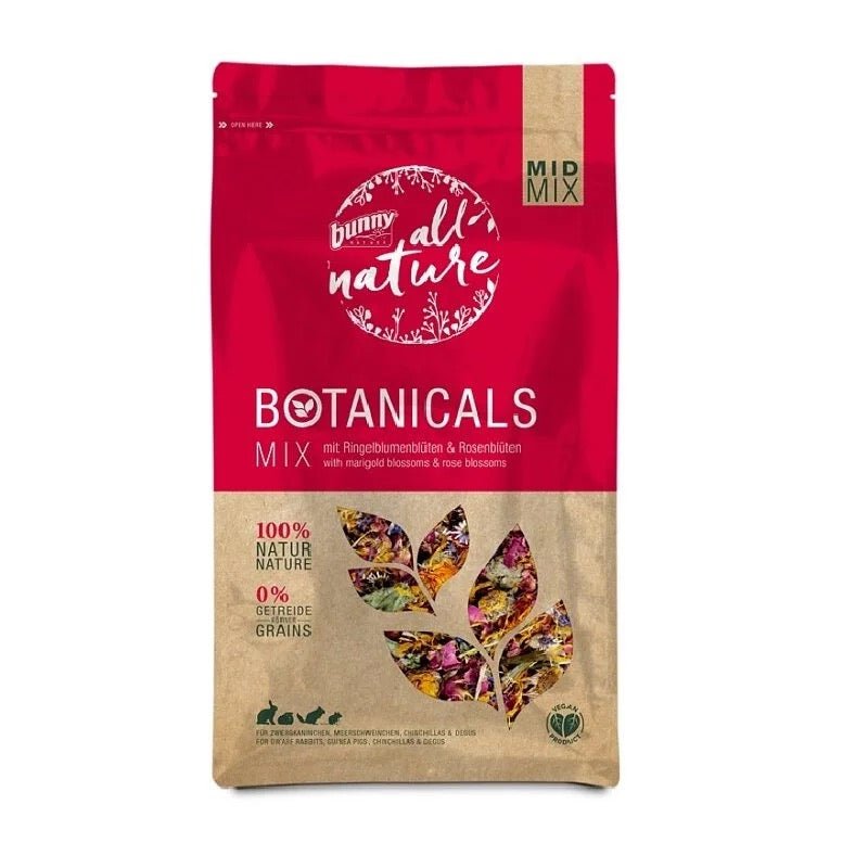 Bunny Nature 綜合天然草本混合 (萬壽菊與玫瑰) - 130g - 肥肥寵物用品FatFatPetShop