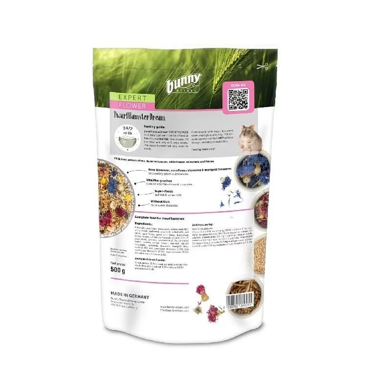 Bunny Nature 專業倉鼠花草糧 - 500G - 肥肥寵物用品FatFatPetShop