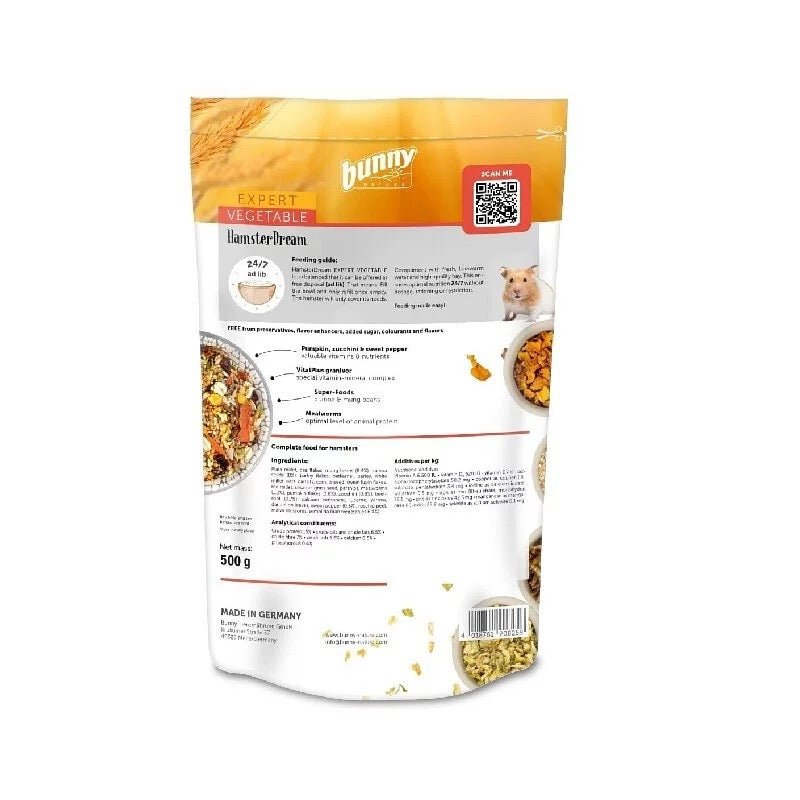Bunny Nature 專業熊仔鼠蔬菜糧 - 500G - 肥肥寵物用品FatFatPetShop