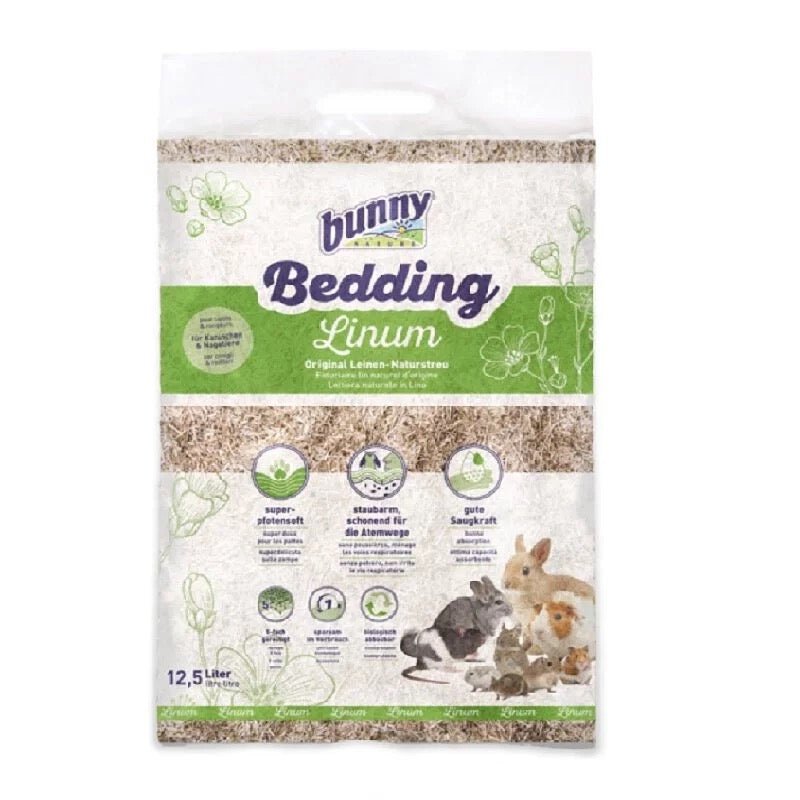 Bunny Nature Linum 低粉塵亞麻墊料 - 12.5L - 肥肥寵物用品FatFatPetShop