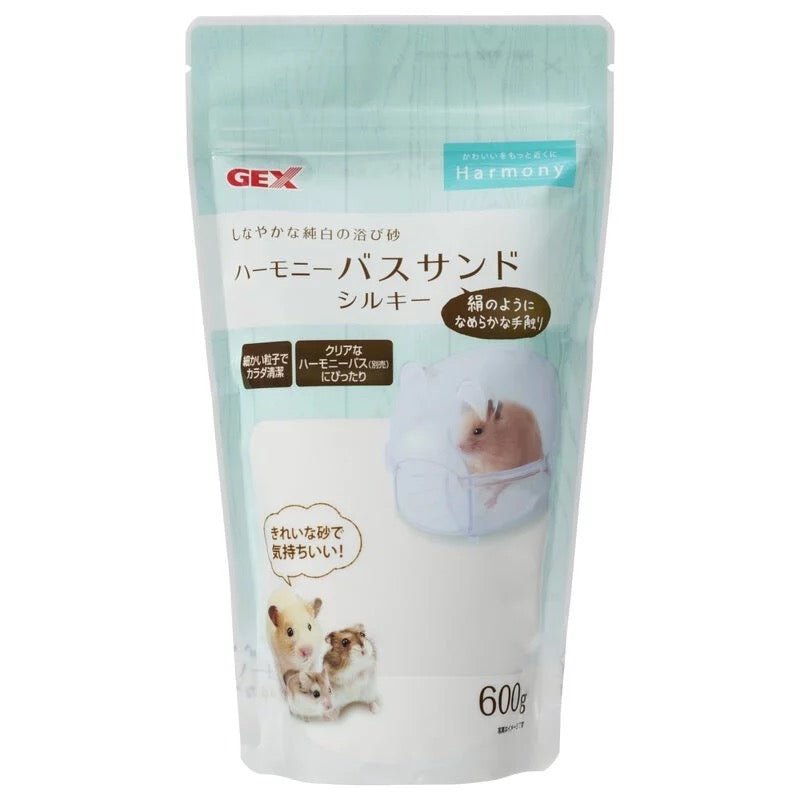 Gex 柔滑沖涼砂(倉鼠龍貓) - 600g - 肥肥寵物用品FatFatPetShop