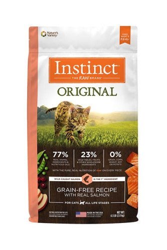 Instinct本能 - 無穀物三文魚貓乾糧配方 10LBS - FatFatPetShopHK 肥肥寵物用品