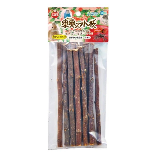 Marukan 小動物 蘋果口味樹枝磨牙棒 10支裝 - 肥肥寵物用品FatFatPetShop