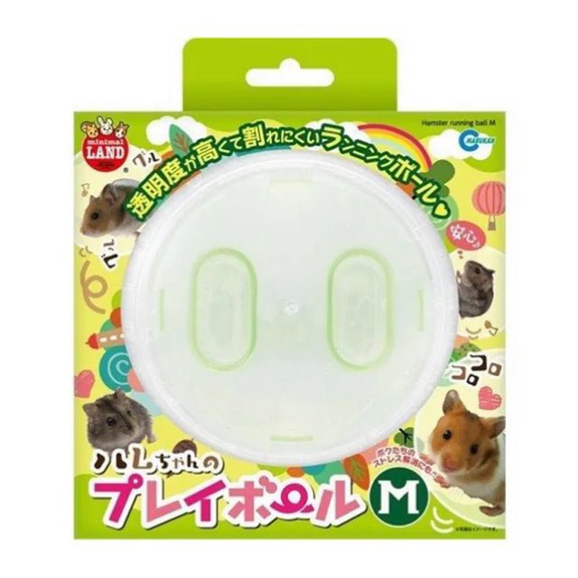 Marukan 倉鼠跑步球 14.5cm 硬身半透明 - 肥肥寵物用品FatFatPetShop