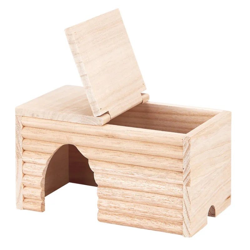 Marukan 倉鼠用可揭頂木屋 - 中 冬天必備!! - 肥肥寵物用品FatFatPetShop