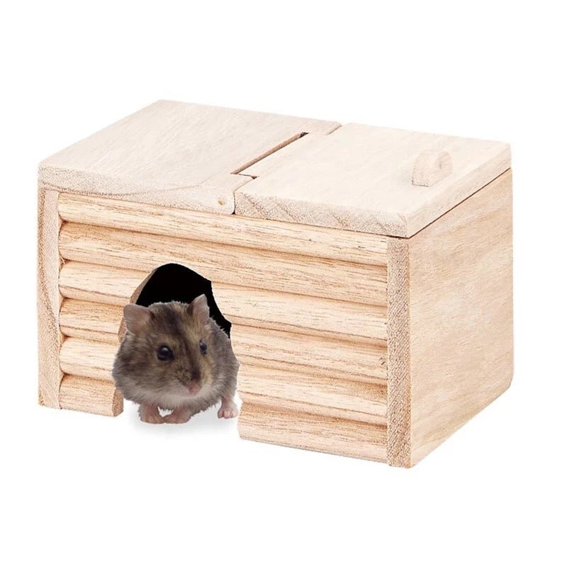 Marukan 倉鼠用可揭頂木屋 - 小 冬天必備!! - 肥肥寵物用品FatFatPetShop