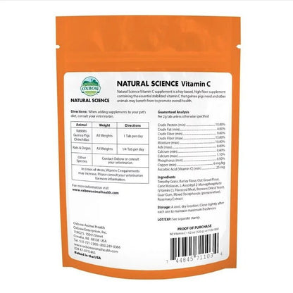Oxbow NS 維他命C保健補充劑 - 60片 120g - 肥肥寵物用品FatFatPetShop