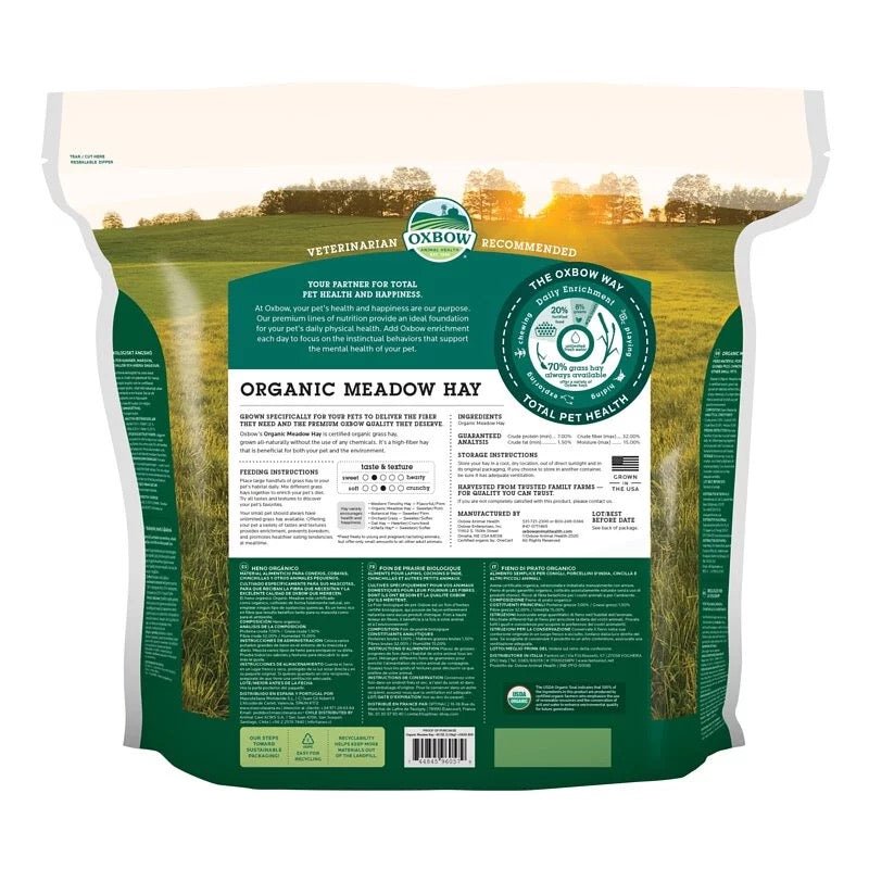 Oxbow 有機牧草 Organic Meadow Hay - 15oz - 肥肥寵物用品FatFatPetShop