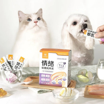 汪喵星球 情緒保健純肉泥雞肉口味 (犬貓用) 體驗裝 兩條 - 肥肥寵物用品FatFatPetShop
