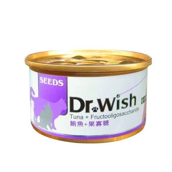 Seeds DR.WISH 鮪魚+果寡糖 營養慕絲 {改變細菌叢生態，化毛排出} 85G (紫色) - FatFatPetShop 肥肥寵物用品 ψ(｀∇´)ψ