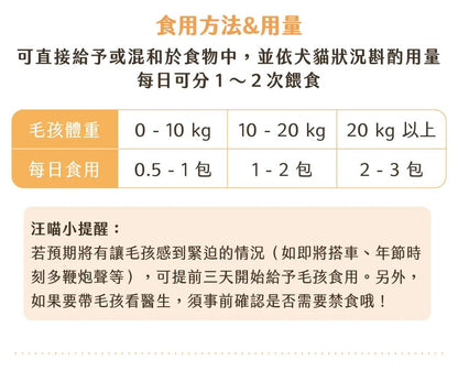 🇹🇼 汪喵紓壓胺基酸 1盒20包 - FatFatPetShopHK