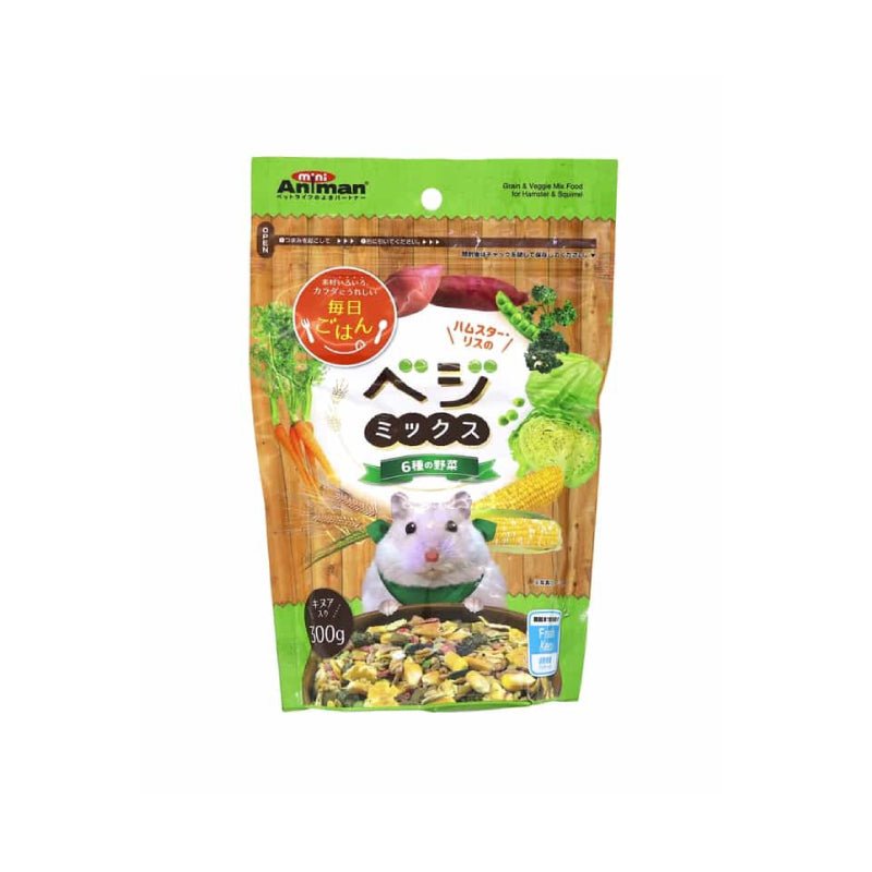 🇯🇵 Animan 鼠鼠4種水果/蔬菜 混合糧 (新版) 300g - FatFatPetShopHK