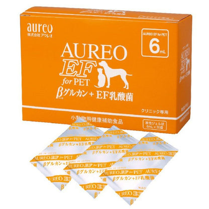 🇯🇵AUREO EF For Pet 黃金黑酵母 6mlx30包 [寵物適用 - 貓狗鼠兔] （增強抵抗力／腸胃保健／促進代謝／毛髮柔順） - FatFatPetShopHK