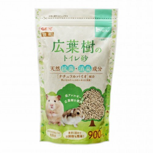 🇯🇵 GEX廣葉樹小動物廁所消臭砂900ml/1.8L - FatFatPetShopHK