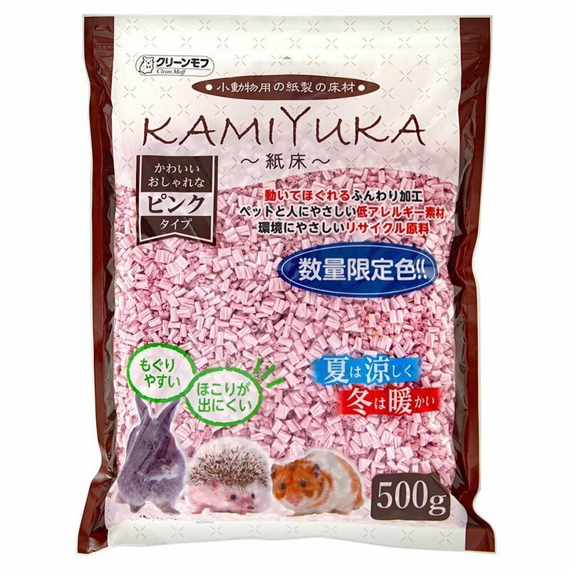 🇯🇵 KAMIYUKA 日本無塵紙床 櫻花粉紅色 500G - FatFatPetShopHK