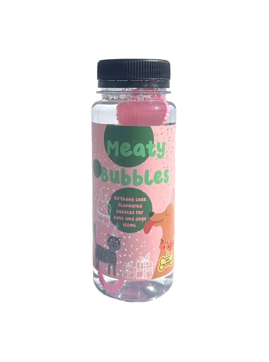 🇬🇧MEATY BUBBLE 生日蛋糕口味吹泡泡 150ML - FatFatPetShopHK