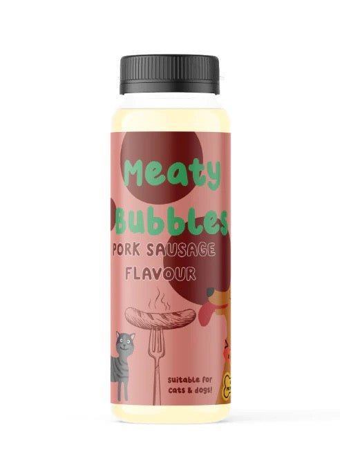 🇬🇧MEATY BUBBLE 豬肉香腸吹泡泡 150ML - FatFatPetShopHK