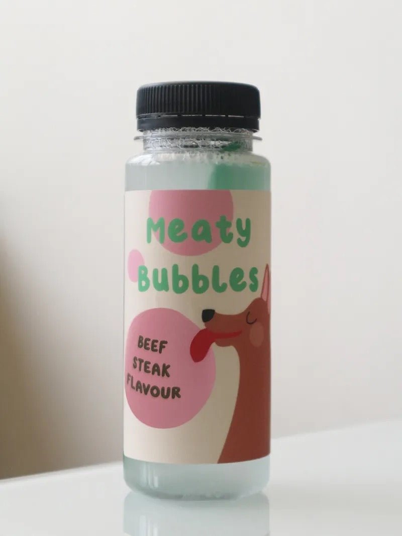 🇬🇧MEATY BUBBLE 熟成牛排吹泡泡 150ML - FatFatPetShopHK