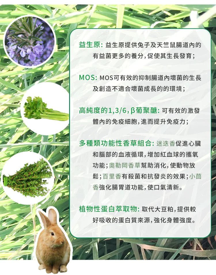 🇺🇸 MOMI 提牧草營養全 T 老年兔糧- 5KG - FatFatPetShopHK