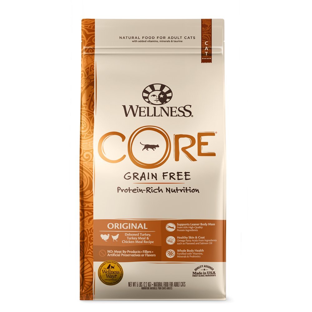 🇺🇸 WELLNESS CORE 無穀物貓乾糧 - 經典原味(火雞肉拼雞肉配方) 11LB - FatFatPetShopHK