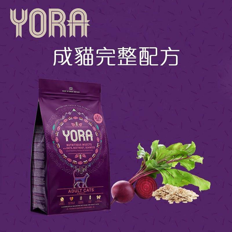 🇬🇧Yora 單一昆蟲蛋白 - 成貓糧 頂級完整配方375G - FatFatPetShopHK